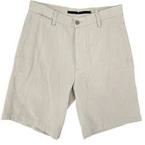 Nautica 30W Clipper Relaxed Fit Shorts Mens Beige Tan Chino Twill Sailing Preppy